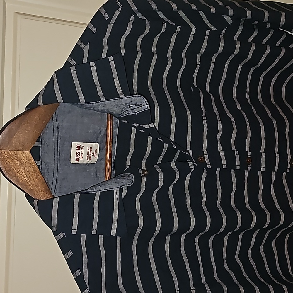 Men's Mossimo stripped long sleeve L - Picture 2 of 3